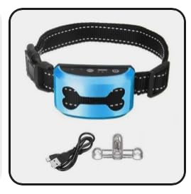 Dog Bark Collar - No Shock Vibration and Sound Stop Barking Collar for Dogs - 7 Level Sensitivities Anti Bark Collar - Humane Dog Barking Control, Ultrasonic Sound