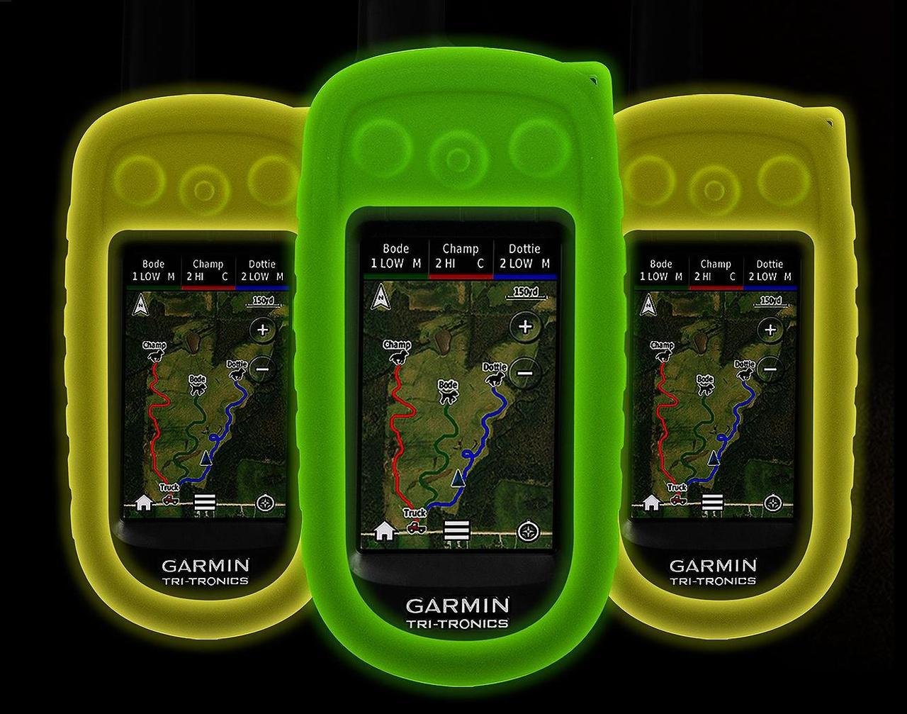 Glow in The Dark Protective Case Cover for The Garmin Alpha 100 Dog Tracking GPS Handheld (Glow Orange)