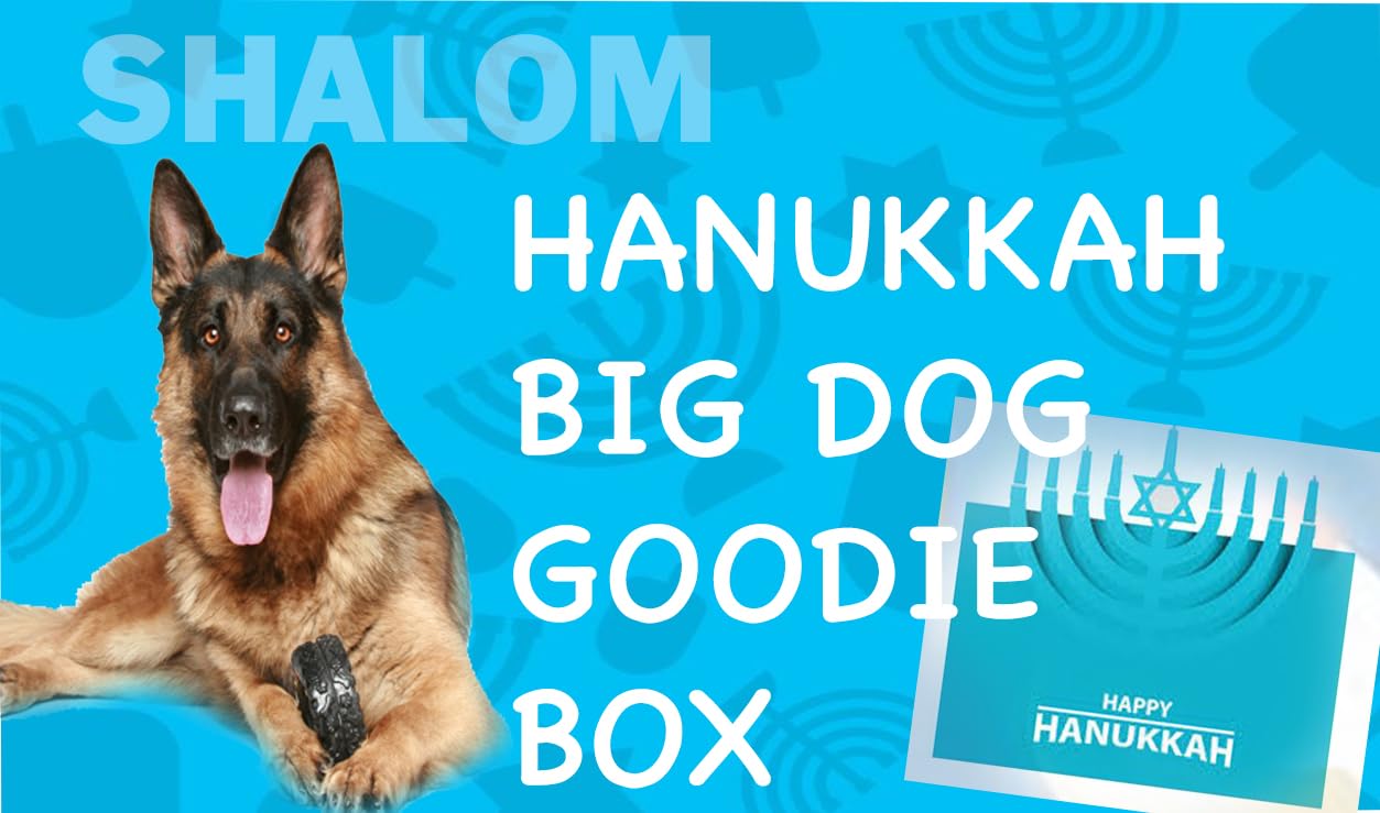 Dog Adoption, Birthday Large Dog Spa Gift Set, 5 Pieces: 32 oz Big Dog Water/Food Bowl, Grooming Gloves, 2-10" Natural Rawhide- No Flavor Retreiver Dog Chew Bones and 3 Surprises for Your Dog!