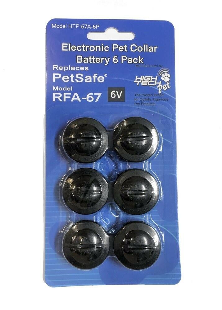 High Tech Pet Products RFA-67 Petsafe® Alternative replacement battery (6-pack)