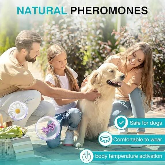 Anxiety/Calming Pheromones Dog ECollar- 4 Pk 60 Days Waterproof