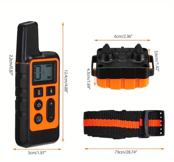 BIG Dog Training Collar Rechargeable Remote Control Electric Pet Shock Vibration