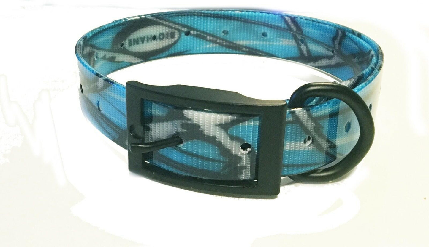 Heavy Duty Dog Fence 1" Camo Biothane Big Dog Replacement Straps- 4 New Colors