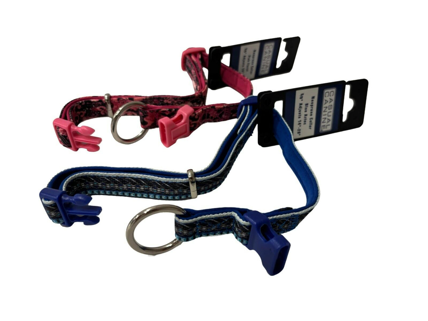 Casual Canine® Neoprene Dog Collar – 5/8" (Adjustable 14–20") - 2 Colors