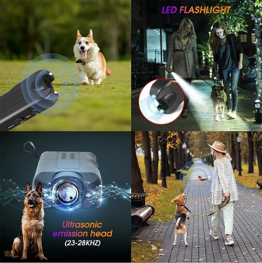 Ultrasonic Pet Dog Repeller Anti Barking Stop Bark Training Device Rechargeable