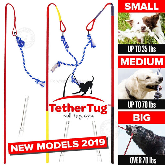 Tether Tug V2 Outdoor Dog Interactive Toy Tugging Pull Exercise 5-70 lbs and Up