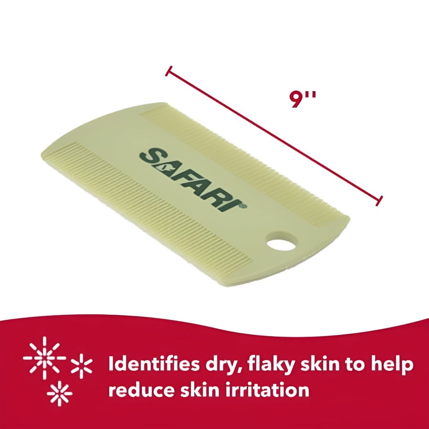 Safari Double Sided Flea Comb Pet Grooming for Dog, Puppy, Cat, Kitten