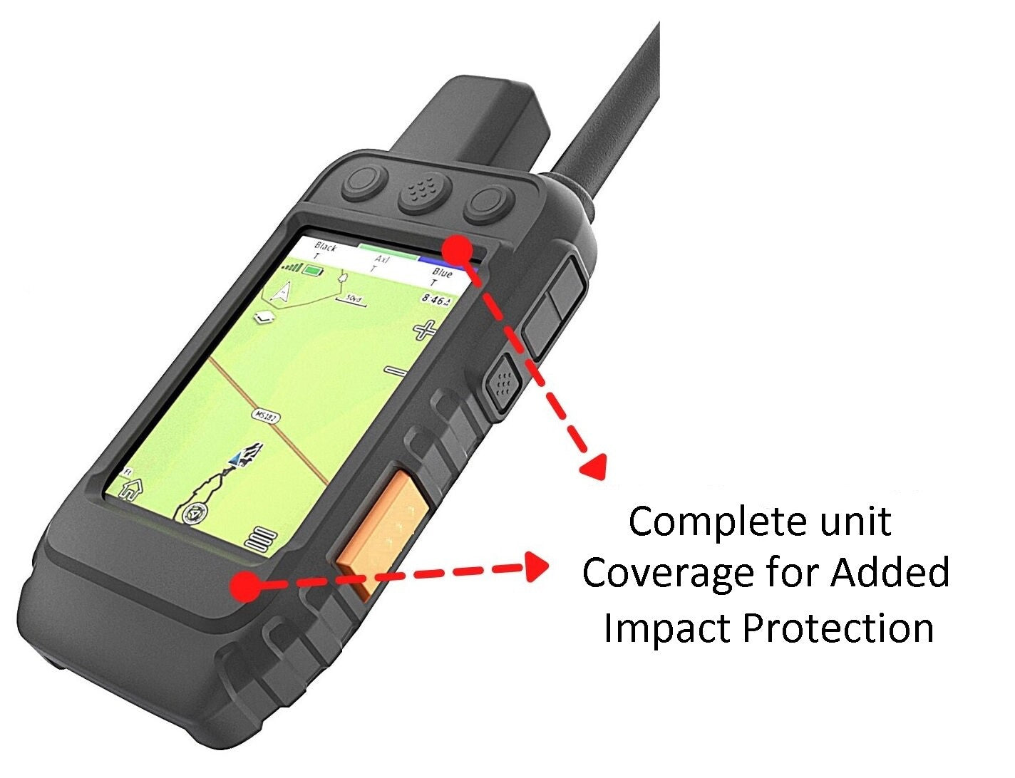 Garmin Alpha 200 Protective Silicone Gel Cover Heavy Duty Flexible Case