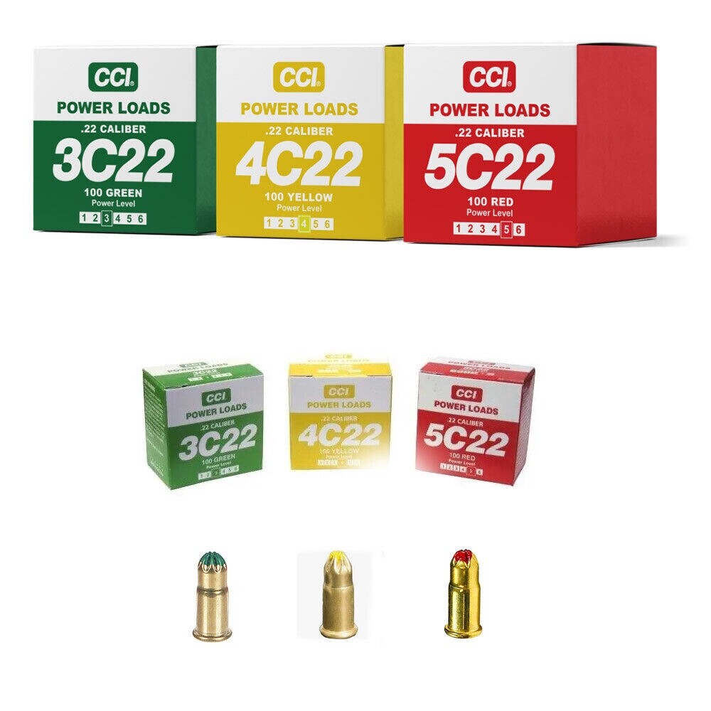 DT Systems 100 Power Loads .22 Caliber for use with PRO Dummy Launcher