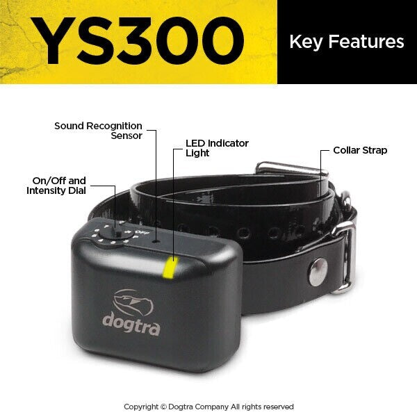 Dogtra YS300 No Bark Dog Rechargeable Collar Shock Yapper Small to Medium Dogs