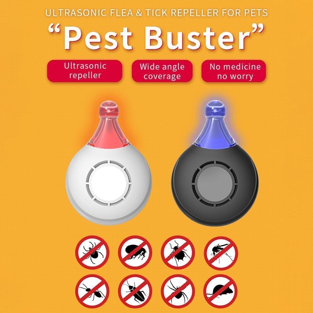 Anti-Bug Ultrasonic Pest & Flea Tick Repeller for Pets
