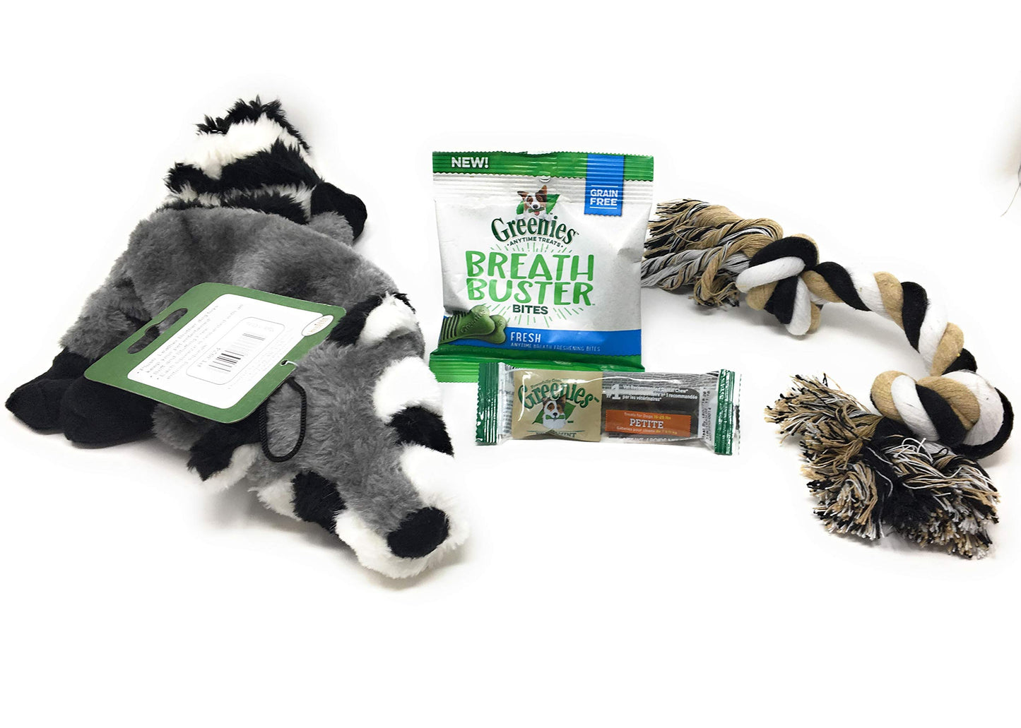 Foxy Pet Co Holiday Bundle of Dog Toys and Treats to Freshen Breath and Strengthen Gum and Well Being