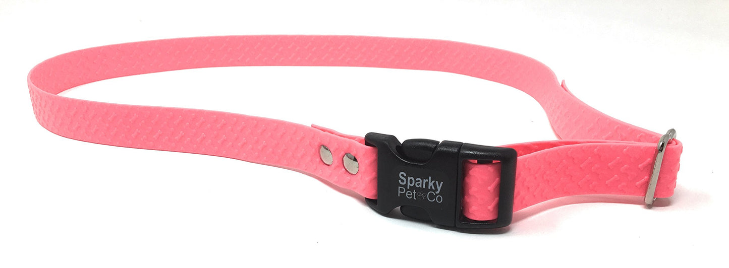 Replacement Biothane Strap Waterproof 3/4" Solid - Biothane Embossed Dog Straps Waterproof Strap for Dog Receivers by Foxy Pet Co