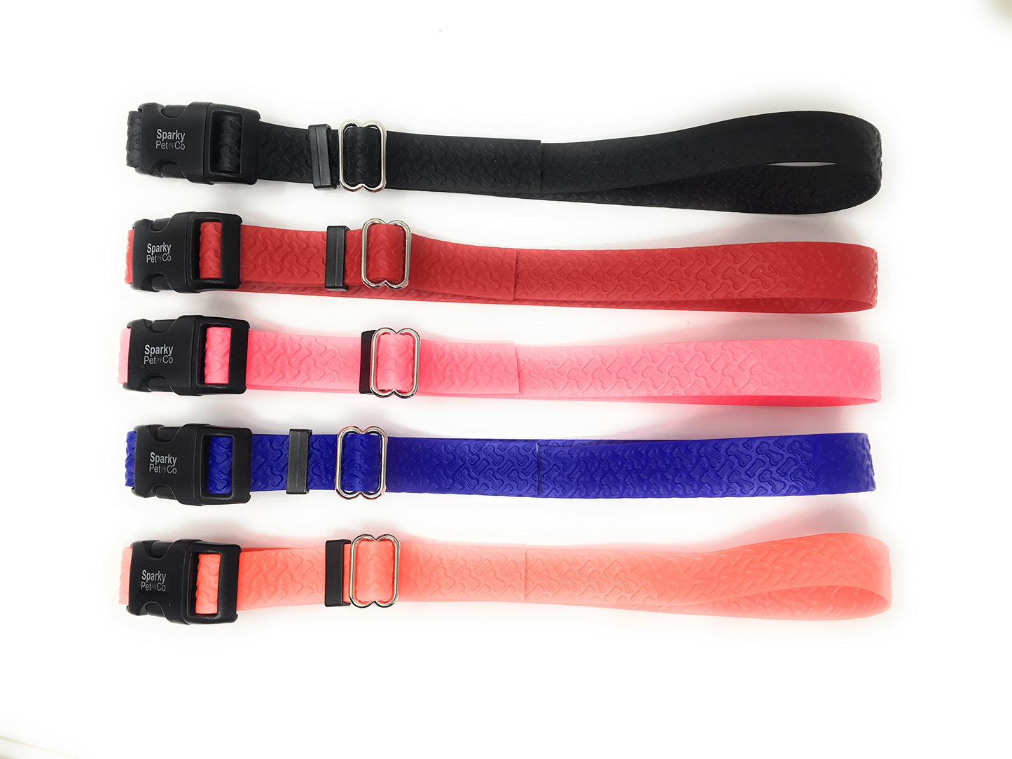 Replacement Biothane Strap Waterproof 3/4" Solid - Biothane Embossed Dog Straps Waterproof Strap for Dog Receivers by Foxy Pet Co