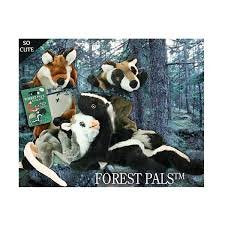 Leather Brothers 16" Stuffing Free Forest Pals Plush Dog Toy 3 Types by Omni Pet with Dental Kotton Rope Dog Toy