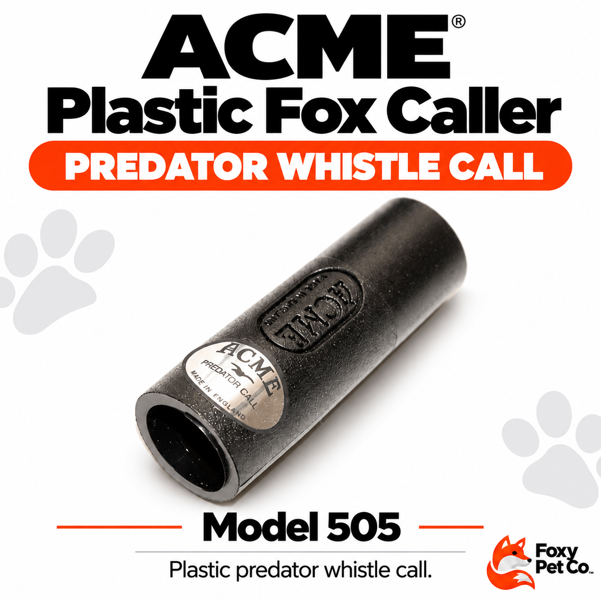 Acme Predator Call Black Plastic -Number 505