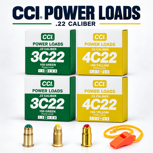 DT Systems 2 Types of Blank Power Loads (Yellow, Green,) and a FREE WHISTLE