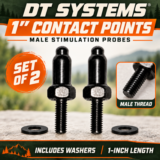 DT Systems 3/4" Contact Points Male Stimulation Probes Set of 2