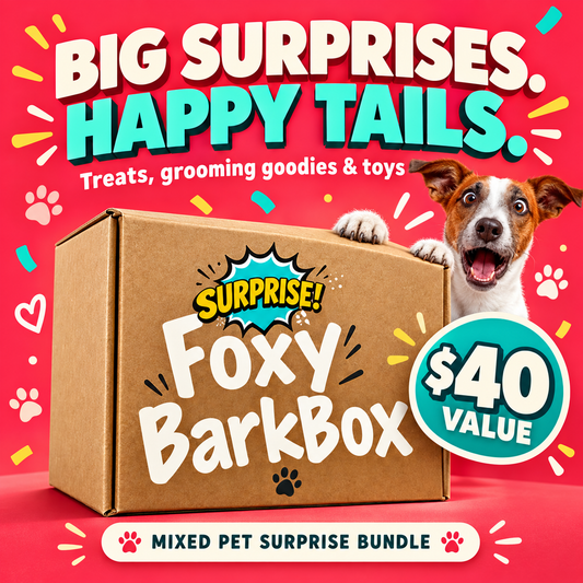 Surprise Dog Gift Box –Random Toys & Snacks for Puppy Dog Lot Accessories Bundle
