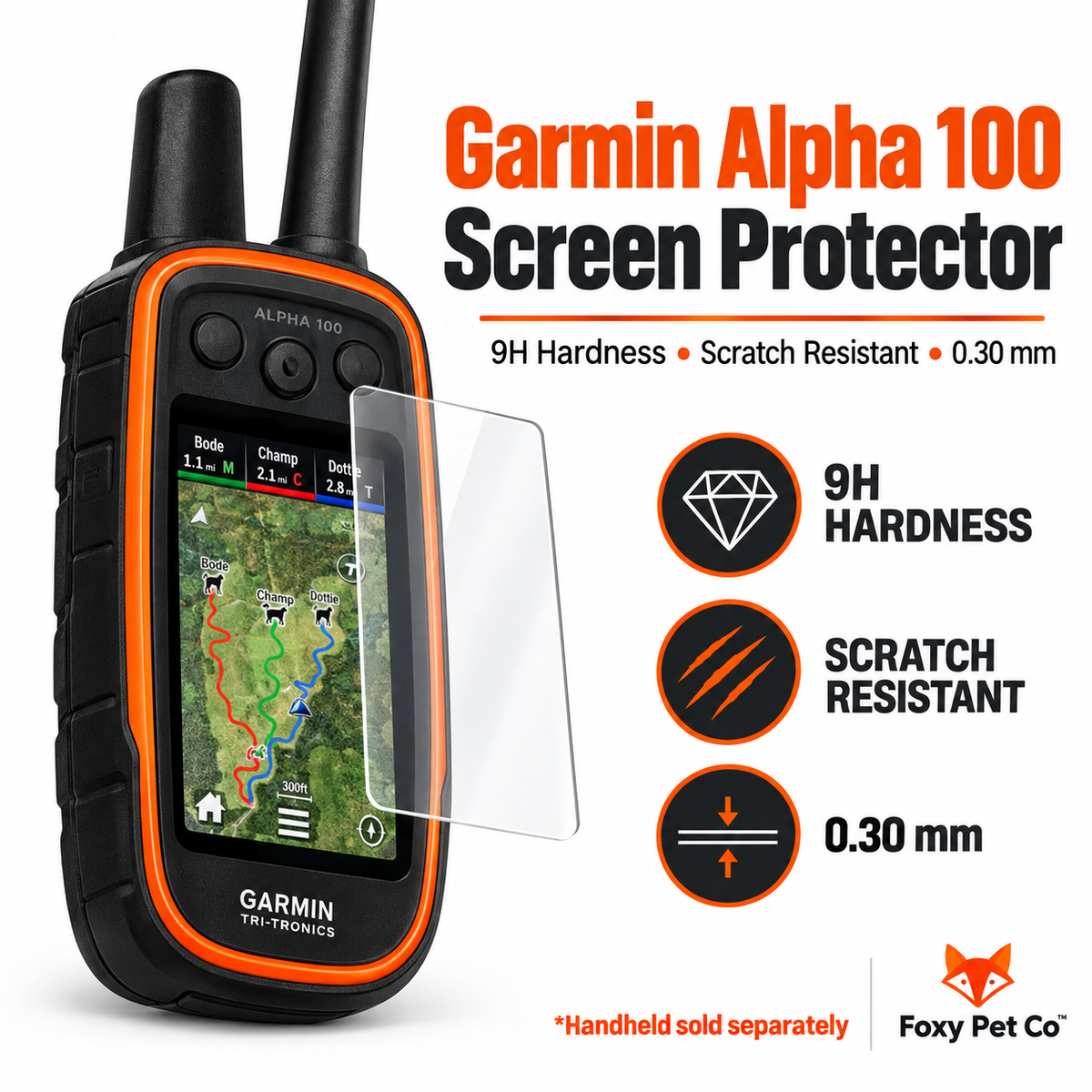 Garmin Alpha Eplosion 100 Screen Protector