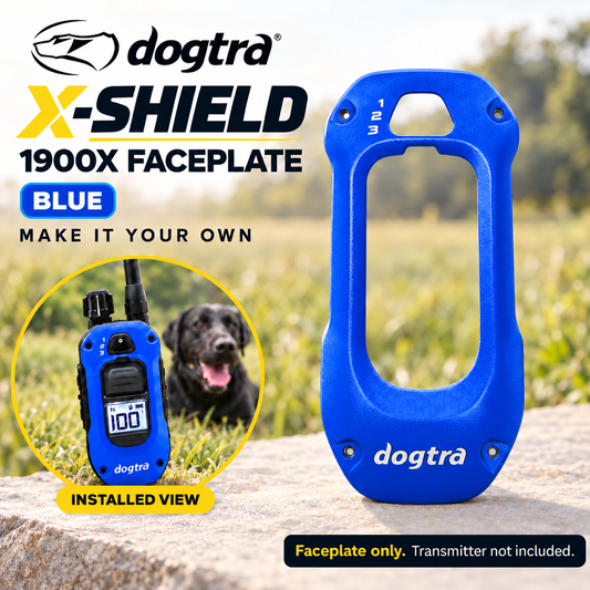 Dogtra  X-SHIELD Faceplate 1900X and 280X Remote Faceplate, Blue