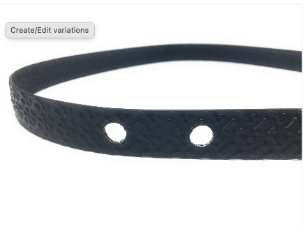 Foxy Pet Co ECollar Replacement Strap– Biothane - Adjustable – 2 Hole 1.25" Apart
