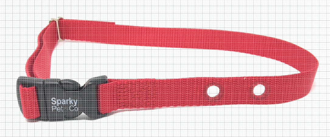 Foxy Pet Co’s Durable nylon replacement strap for invisible fence dog systems 1 inch wide 1.5/8 holes apart