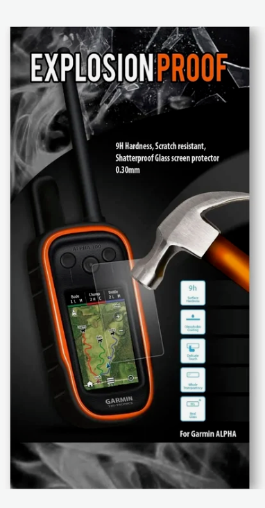Garmin Alpha Eplosion 100 Screen Protector