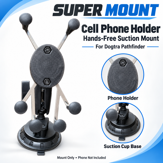 Super Mount Cell Phone Holder – Hands-Free Suction Mount for Dogtra Pathfinder