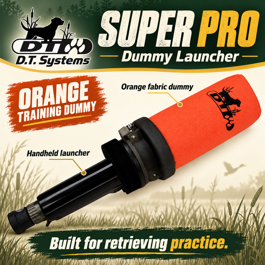 DT Systems Super Pro Dummy Launcher Dog Training Kit Orange