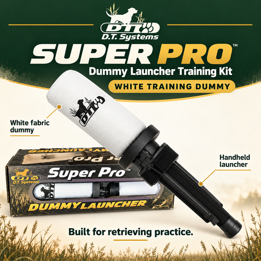 DT Systems Super Pro Dummy Launcher Dog Training Kit White