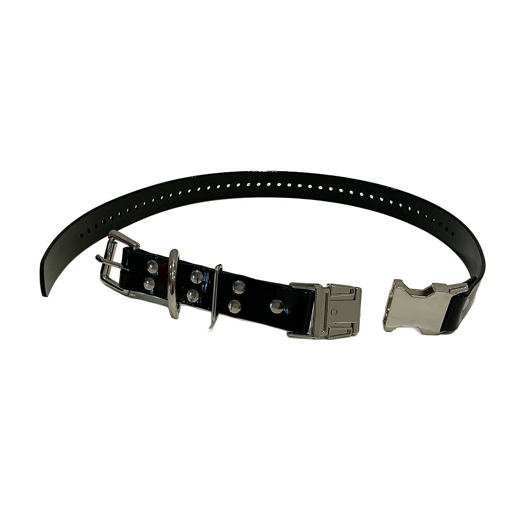 Foxy Pet Co 1" High Flex E-Collar Replacement Strap Double Buckle, Waterproof