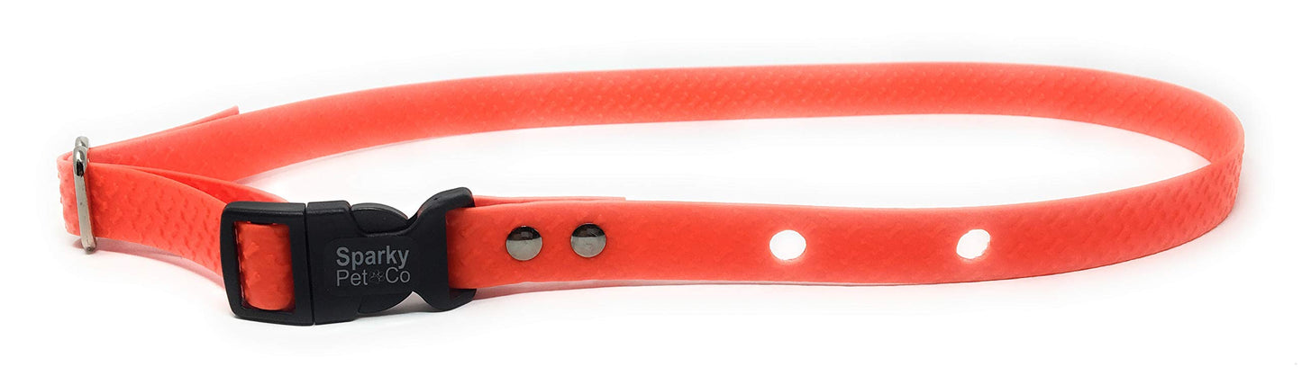 Foxy Pet Co 1" 2 Hole 1.25" Biothane Universal Bone Embossed Dog Strap