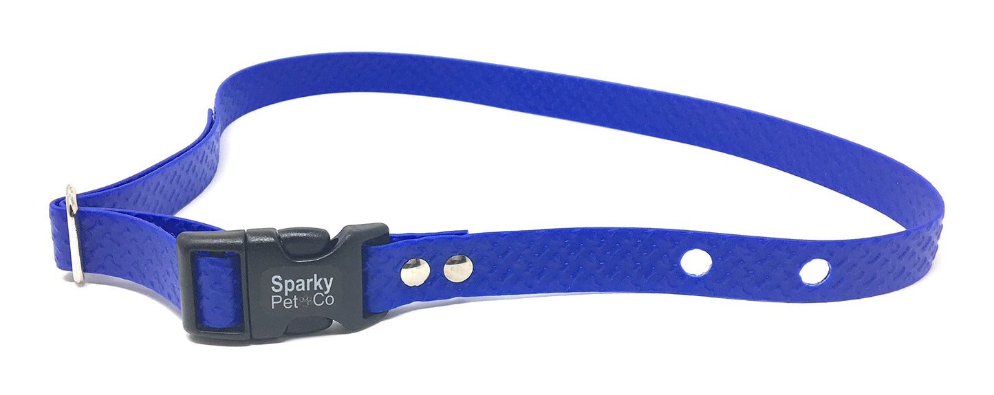 Foxy Pet Co 3/4" 2 Hole 1.25" Biothane Universal Supple Bone Embossed Dog Strap