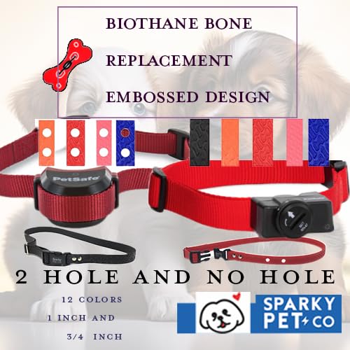 Replacement Biothane Strap Waterproof 3/4" Solid - Biothane Embossed Dog Straps Waterproof Strap for Dog Receivers by Foxy Pet Co