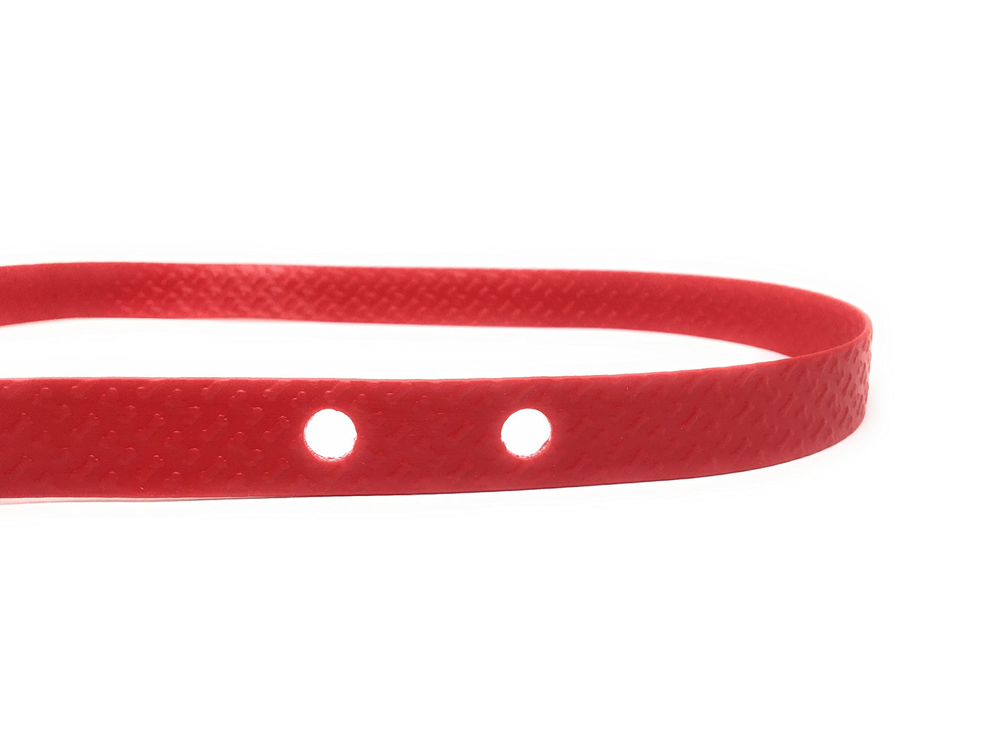 Foxy Pet Co 1" 2 Hole 1.25" Biothane Universal Bone Embossed Dog Strap