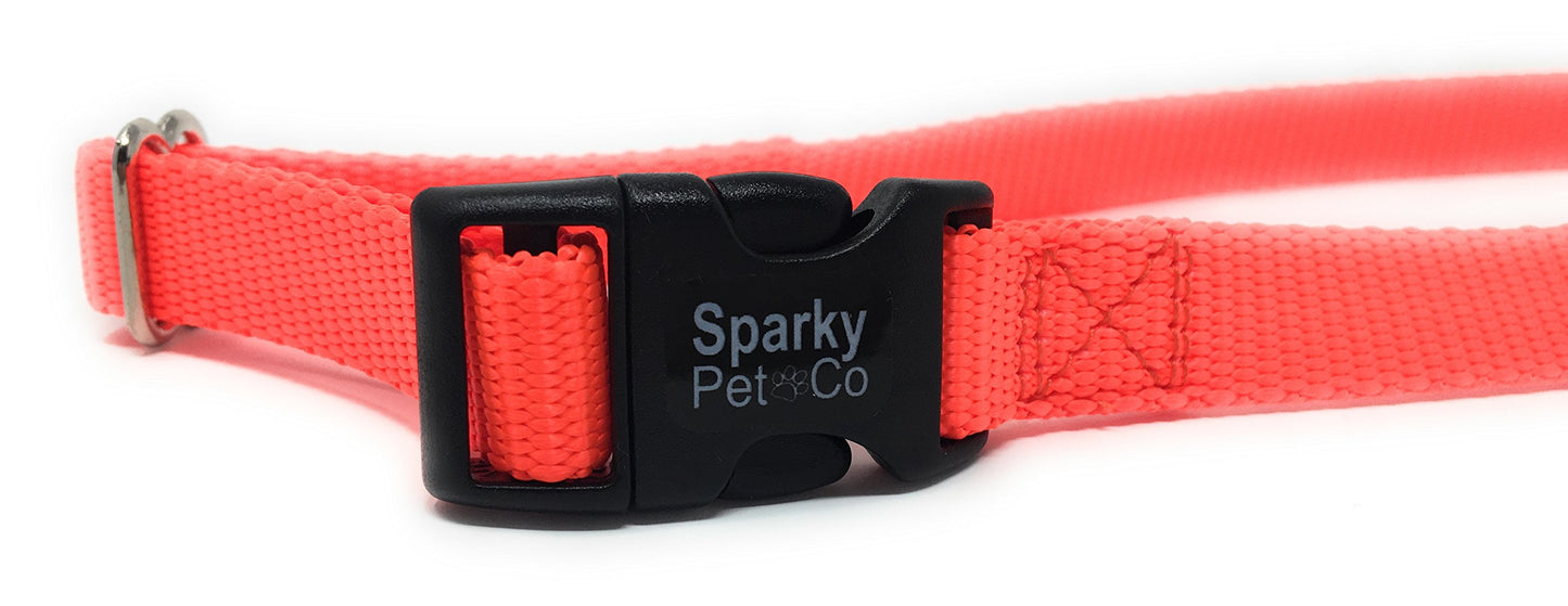 Foxy Pet Co 1" 2 Hole 1.25" Biothane Universal Bone Embossed Dog Strap