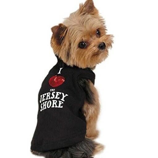 Casual Canine  I love the Jersey Shore Dog Tank, X Large Black