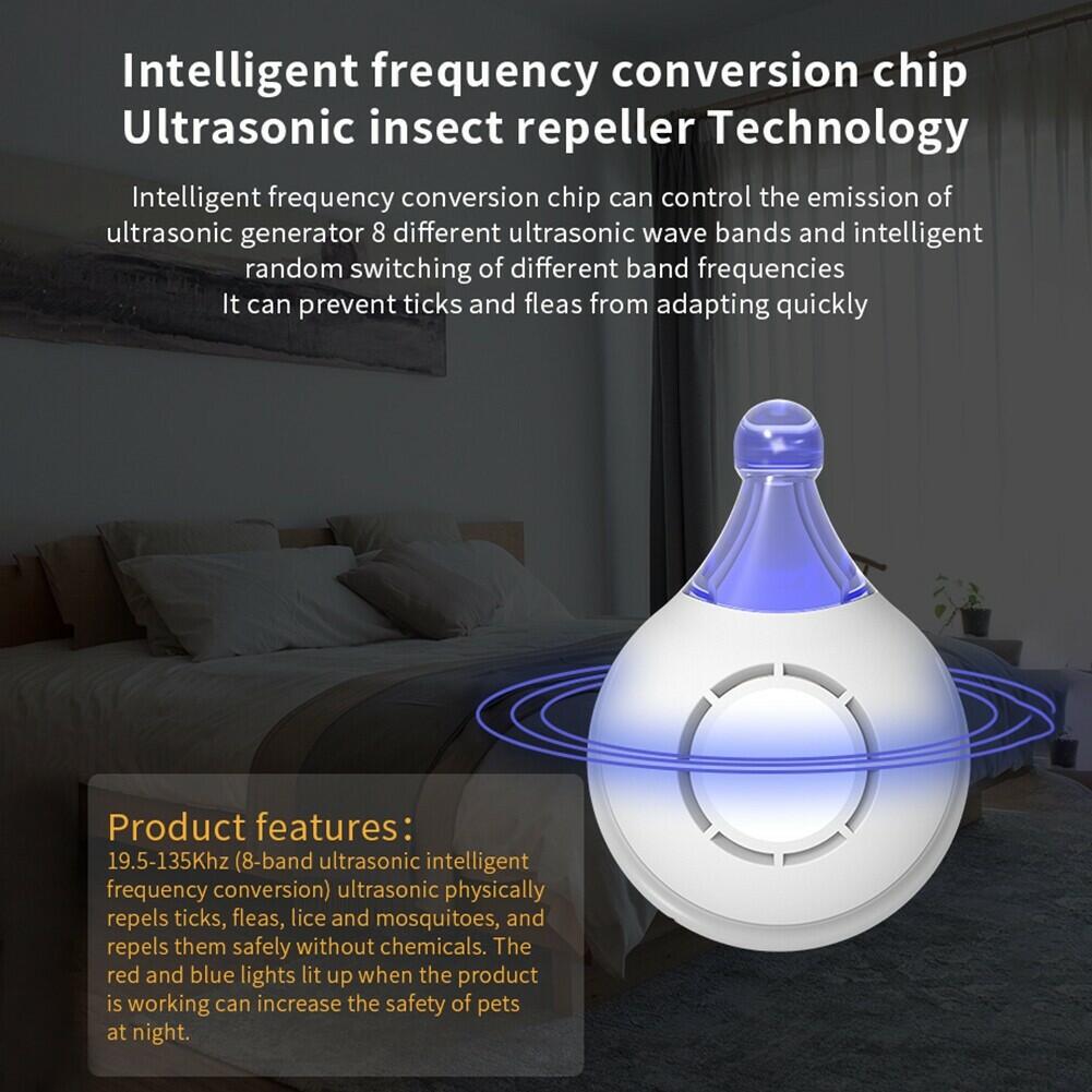 Anti-Bug Ultrasonic Pest & Flea Tick Repeller for Pets