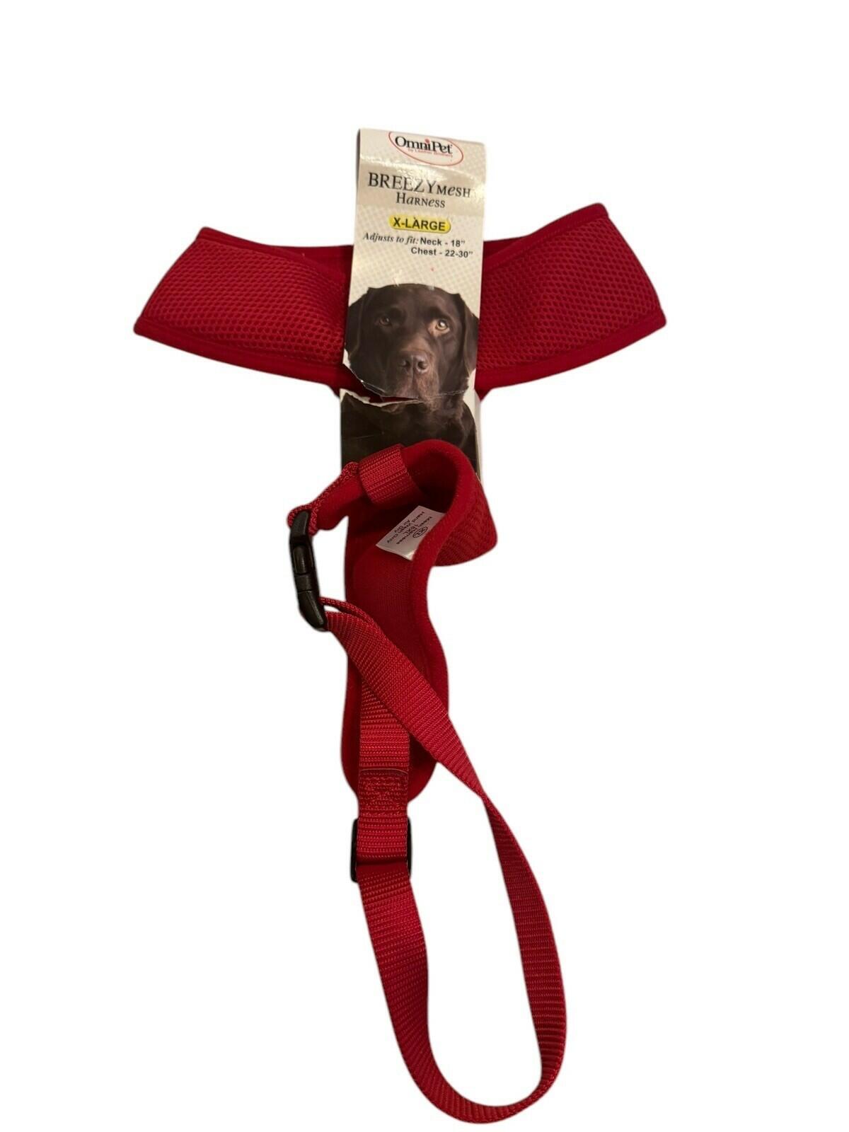 BreezyMesh Dog Harness – XL, Purple / Red / Pink