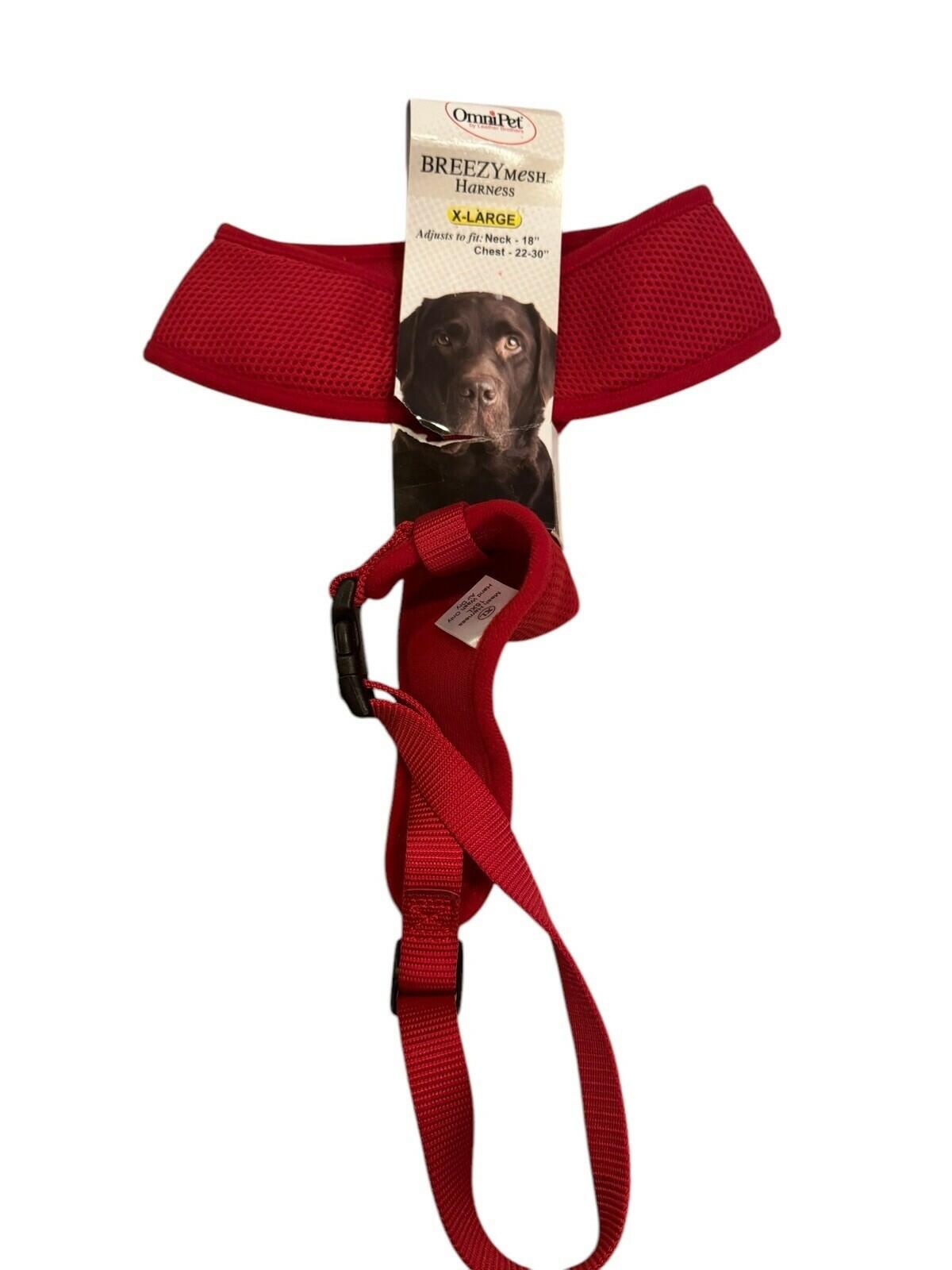 BreezyMesh Dog Harness – XL, Purple / Red / Pink