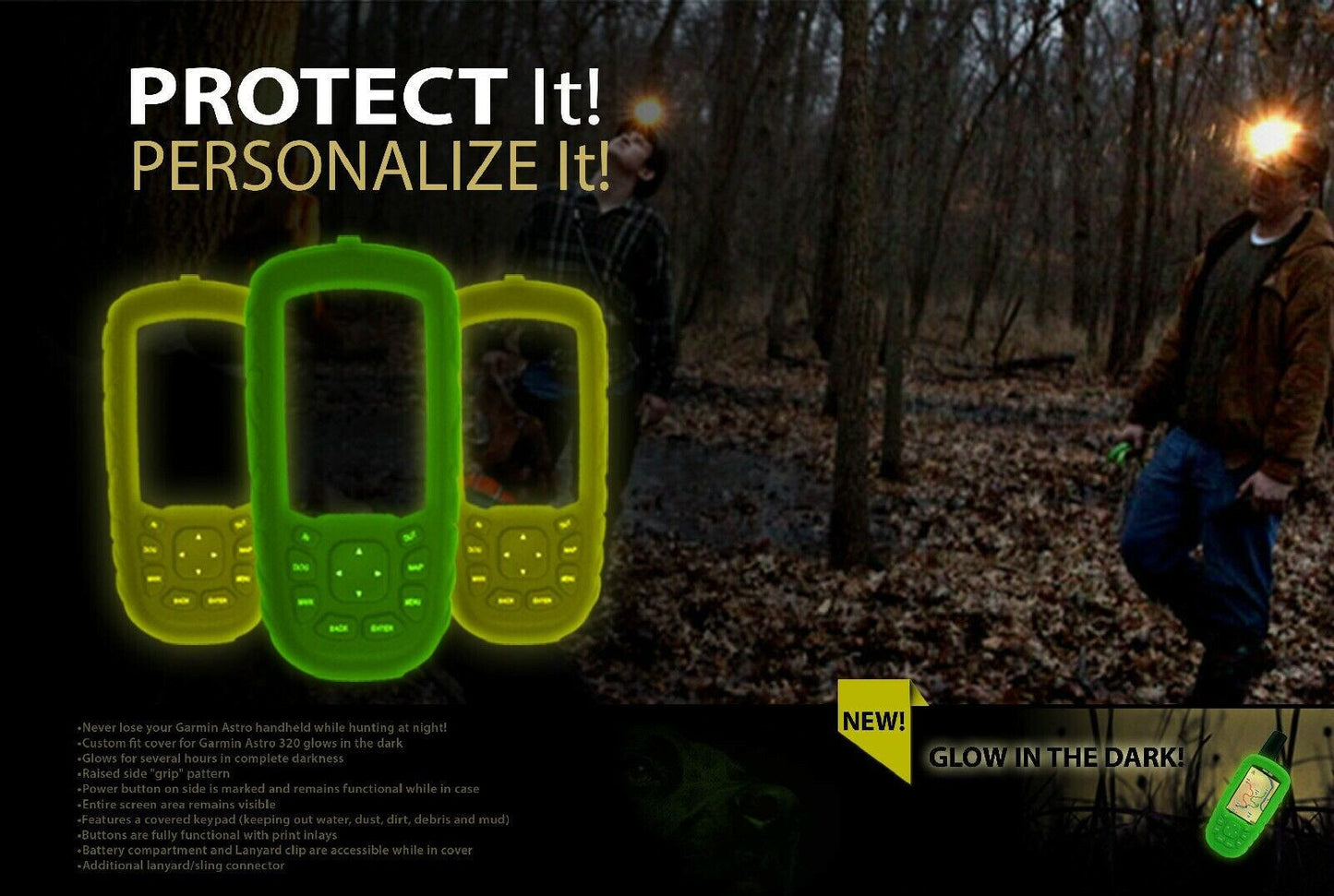 Garmin Astro 900 430 320 Flexible Protective Silicon Cover Case Night Glow GVDS