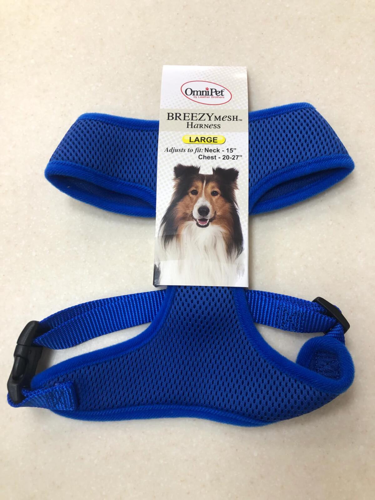 OmniPet BreezyMesh Dog Harness – Large, Red / Blue / Black