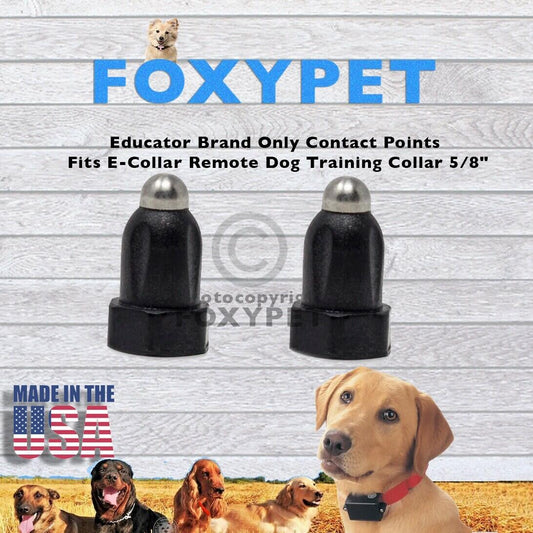 Educator Brand Only Contact Points Fits E-Collar Remote Dog Training Collar 5/8"