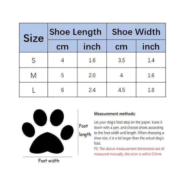 Dog Rain Boots Grey – Cartoon Design, Anti-Slip, Adjustable Straps, All-Season