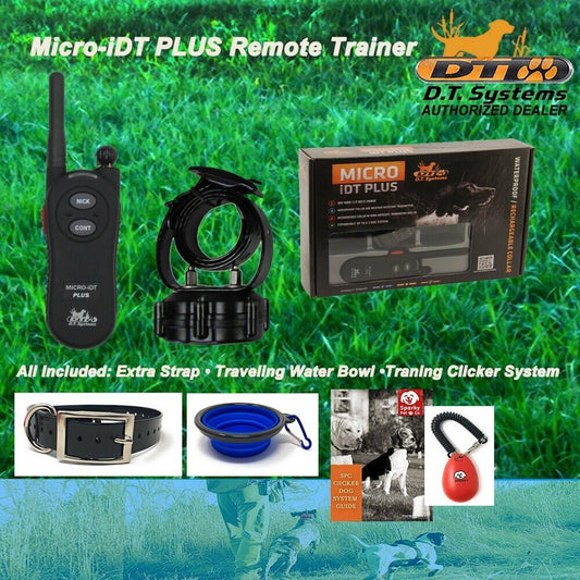 Micro-iDT PLUS Remote Trainer with extra replacment strap, water bowl, clicker