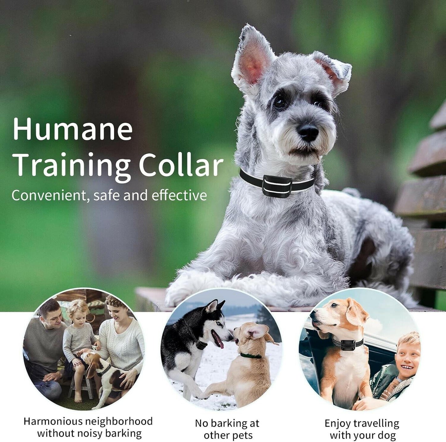 MASBRILL Small Dog Bark Collar - Humane Stop Barking Collar with Vibration Beep