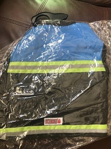 KONG DOG SAFETY VEST PET REFLECTIVE BRIGHT COLORS  REFLECT STRIPES BRITE PET
