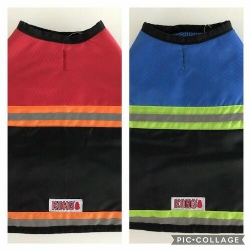 KONG DOG SAFETY VEST PET REFLECTIVE BRIGHT COLORS  REFLECT STRIPES BRITE PET