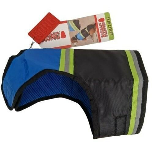 KONG DOG SAFETY VEST PET REFLECTIVE BRIGHT COLORS  REFLECT STRIPES BRITE PET